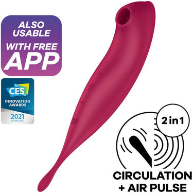 Twirling Pro+ Stimolatore Clitoride con Onde e Vibrazioni Wi-Fi